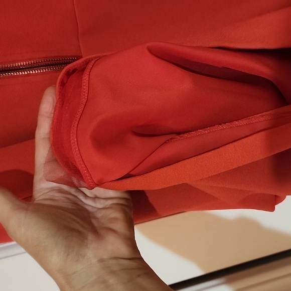 LEIFSDOTTIR BRIGHT CORAL DRESS SZ14 - Picture 6 of 6